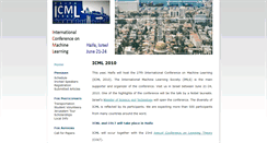 Desktop Screenshot of icml2010.org